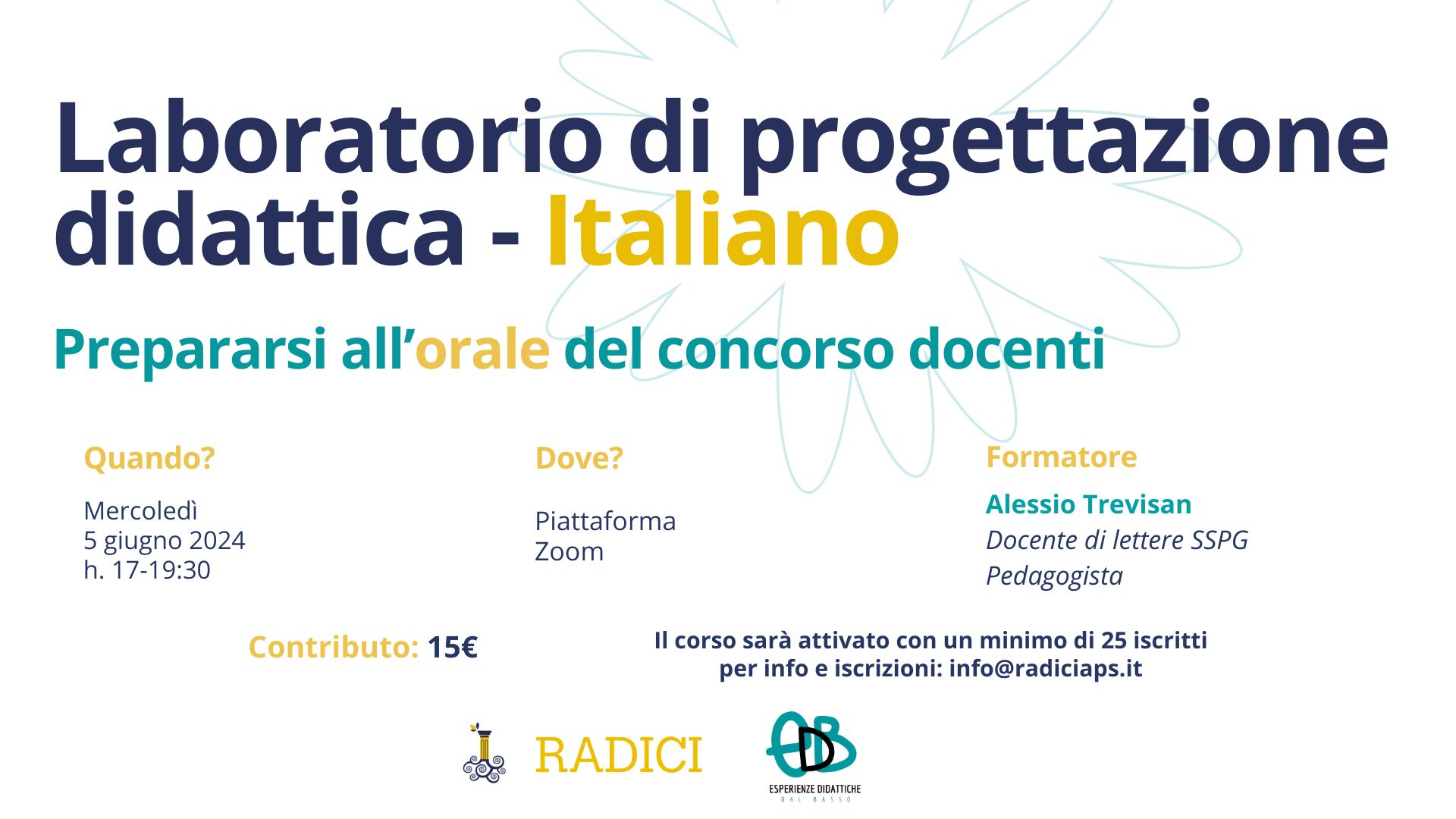 Laboratorio di progettazione didattica - Italiano