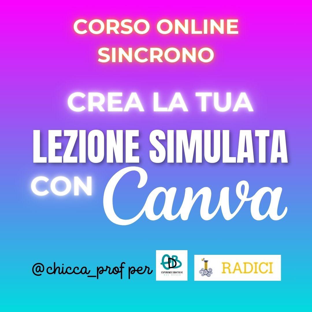 Crea la tua lezione simulata con Canva